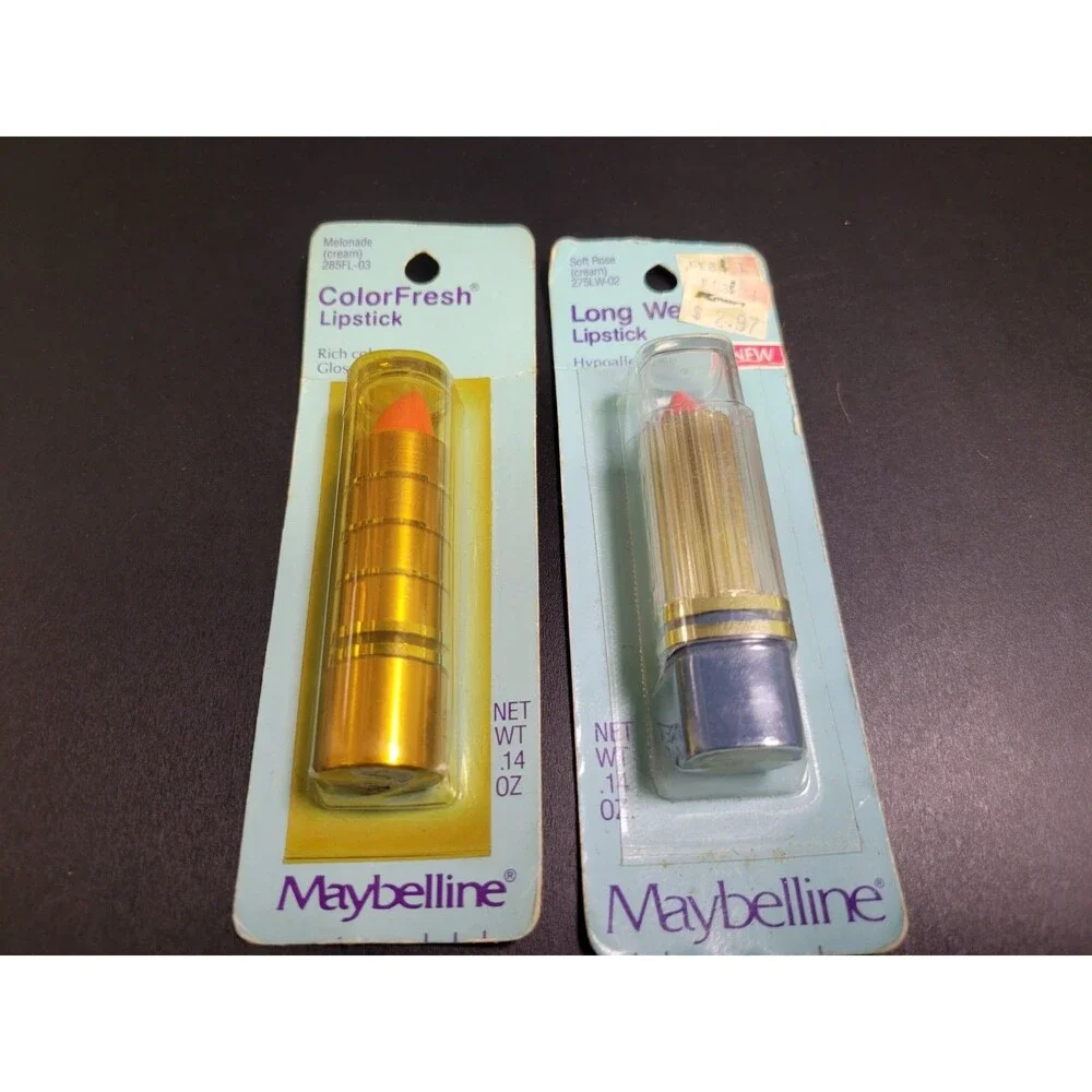 Vintage PAIR Maybelline Colorfresh Lipstick  NOS